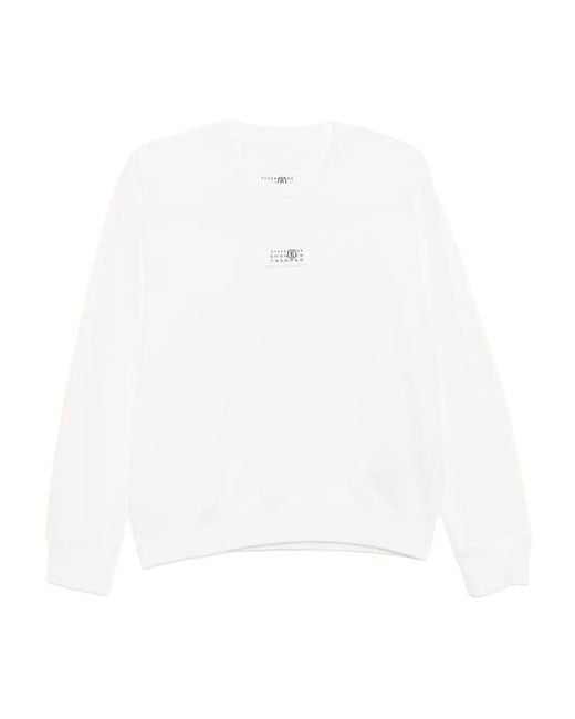 MM6 by Maison Martin Margiela ロゴ スウェットシャツ White