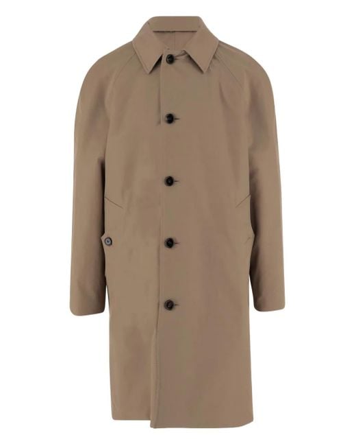 Burberry Brown Herringbone Reversible Coat for men