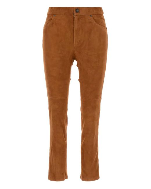 Pantaloni Con Tasche Posteriori di Isabel Marant in Brown