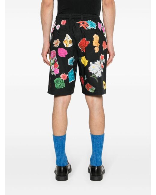 Marni Shorts Met Bloemenprint in het Blue voor heren