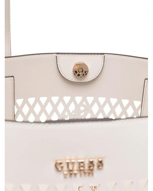 Borsa Tote Letty di Guess in Natural