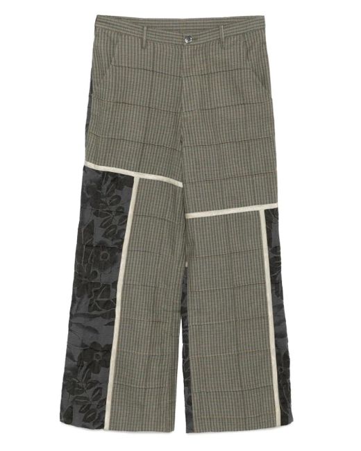Commun's Geruite Broek in het Gray voor heren