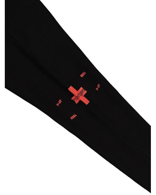 PROTOTYPES Black Waffle Twisted Hoodie for men