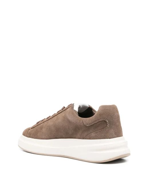 Guess Brown Suede Platform Sneakers for men