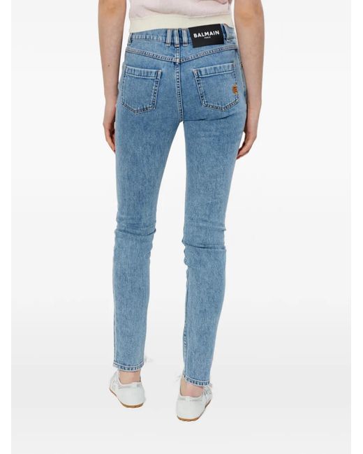 Balmain Blue Slim Trousers