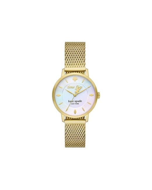 Reloj Metro de 34 mm Kate Spade de color Metallic