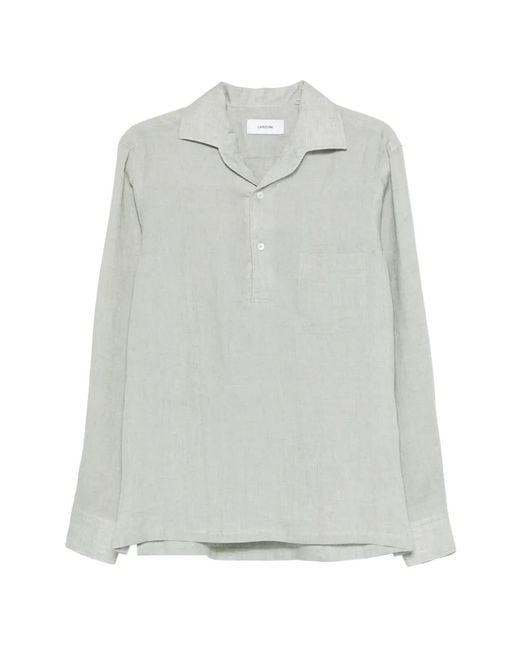 Lardini White Chest-Pocket Polo Shirt for men