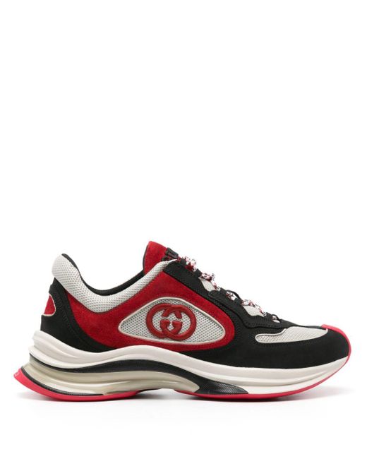 Baskets Run Pour Gucci pour homme en coloris Red