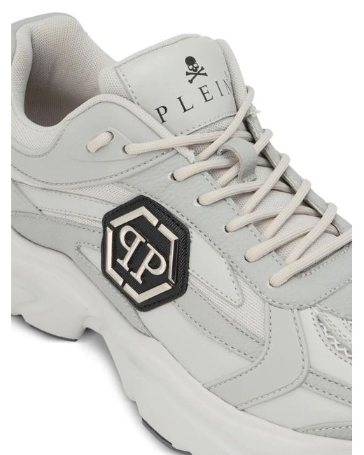 Philipp Plein White Nitro Sneakers