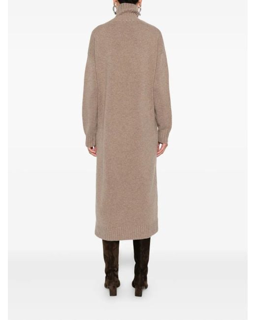 Max Mara Natural Long Cashmere Dress