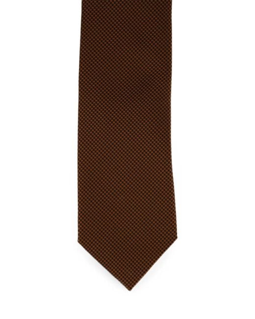 Tom Ford Brown Pointed-Tip Silk Tie for men