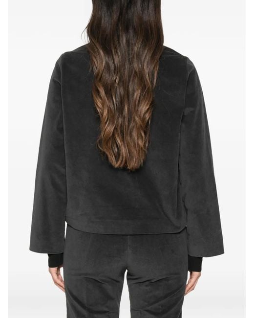 Whyci Black Button-Fastening Patch-Pocket Jacket