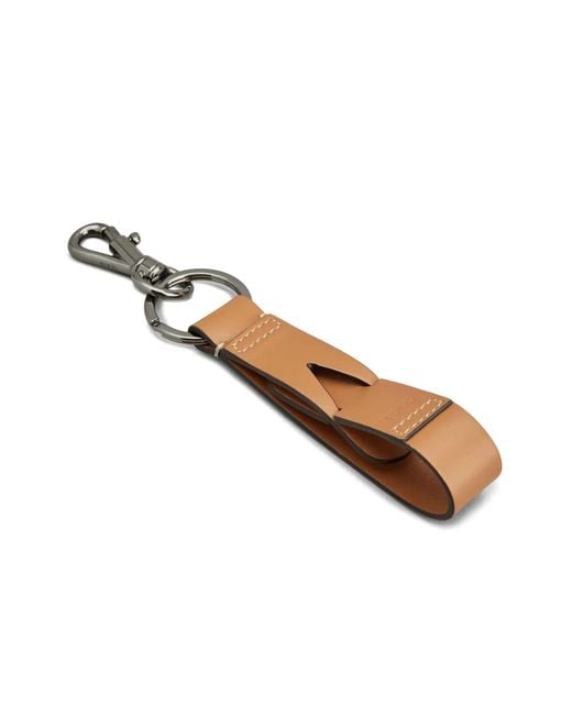 Tod's White Greca Logo-Debossed Key Holder for men