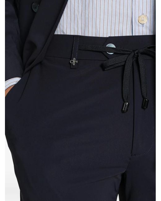 DISTRETTO 12 Blue 32 York T. Active Drawstring Trousers for men