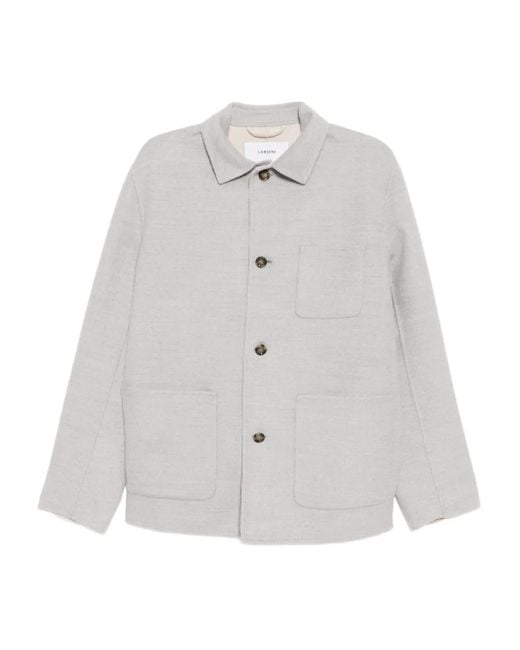 Lardini White Wool Jacket for men