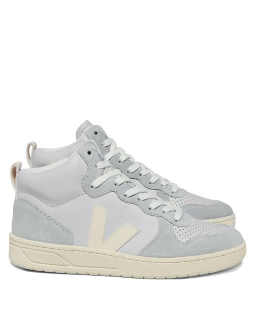 Veja V-15 レザースニーカー White