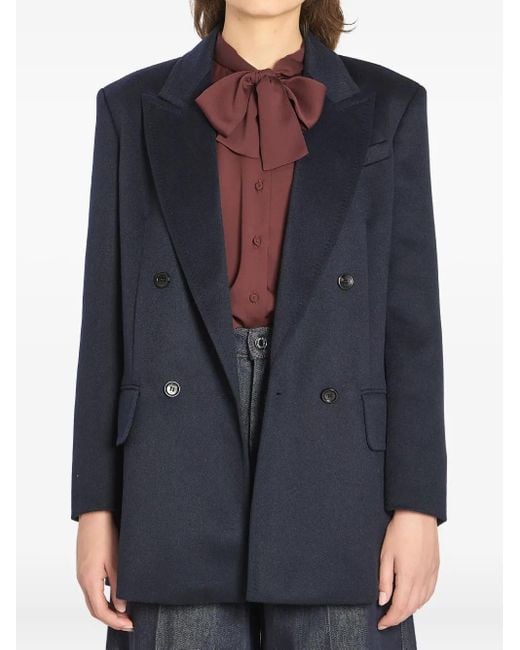 Max Mara Blue Camel Olimpia Blazer