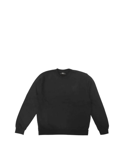 HTC Black Lil Logo-Print Crew-Neck Sweatshirt for men
