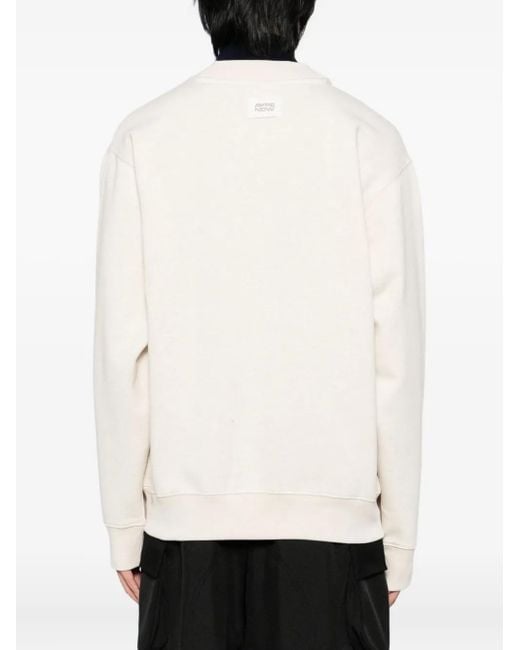 Aape By A Bathing Ape Button-Up Sweater Met Logo-Applicatie in het White voor heren