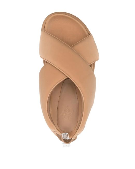 Gia Borghini Brown Padded-Design Sandals