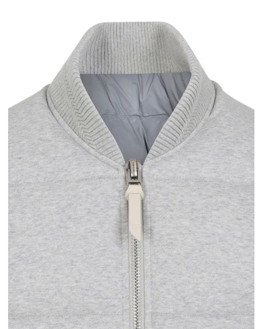 Tom Ford Gray Quilted Panelled Vest for men