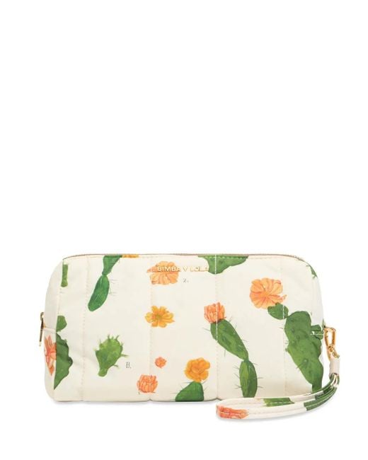 Bimba Y Lola サボテンプリント コスメポーチ Green