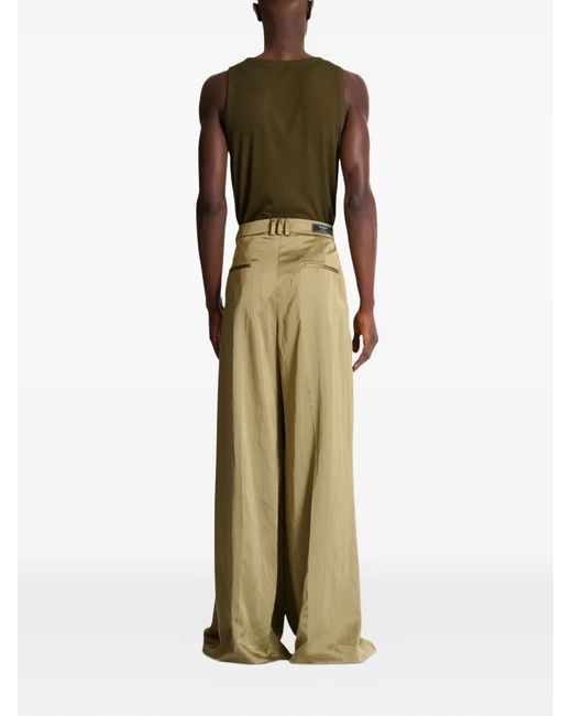 Balmain Natural Knife-Pleats Tailored Trousers for men