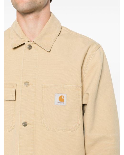 Carhartt Michigan Hemdjacke aus Bio-Baumwolle in Natural für Herren