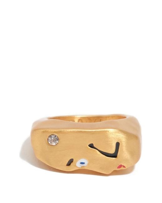 Bimba Y Lola レディース ナチュラル Face クリスタル リング