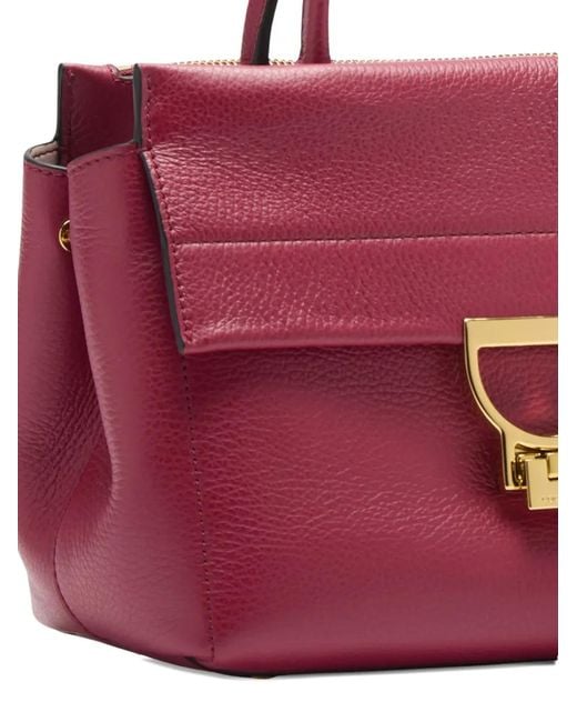Coccinelle Medium Arlettis Textured Leather Tote Bag