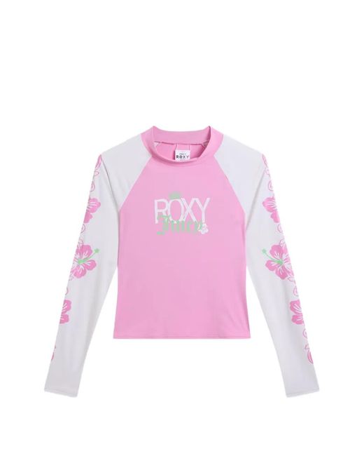 Roxy Pink X Juicy Couture Floral-Print T-Shirt