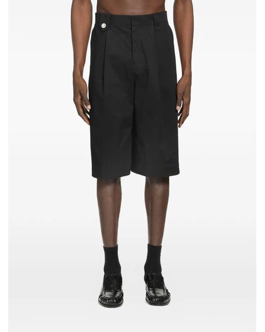 Short À Coupe Ample Simone Rocha pour homme en coloris Black