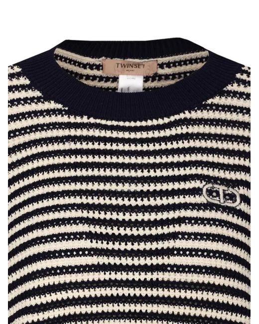 Twinset ストライプ プルオーバー Black
