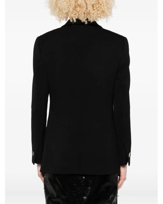 Giorgio Armani Black Single-Breasted Blazer