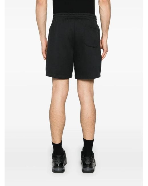 New Balance Black Logo-Embroidered Jersey Track Shorts for men