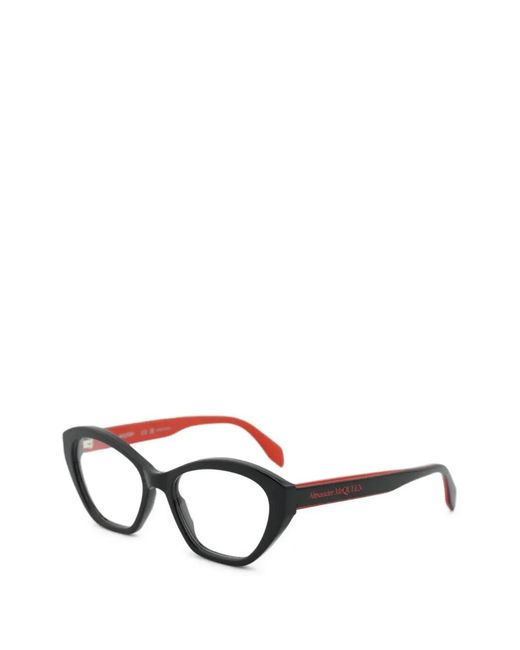 McQueen Black Cat-Eye Frame Glasses