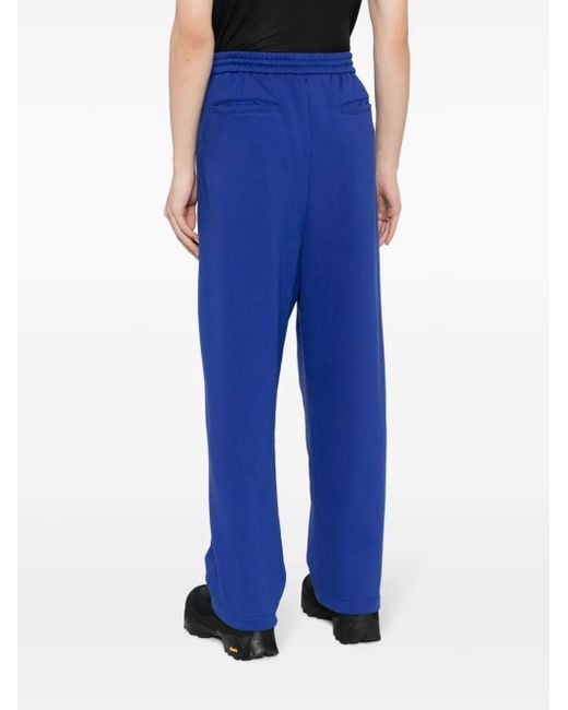 Juun.J Blue Drawstring Cotton Trousers for men