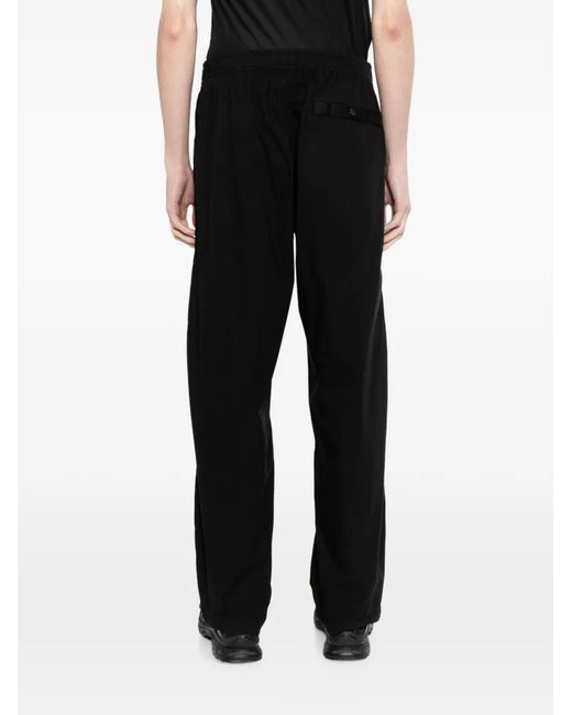 Stone Island Black Compass-Patch Cargo Pants for men