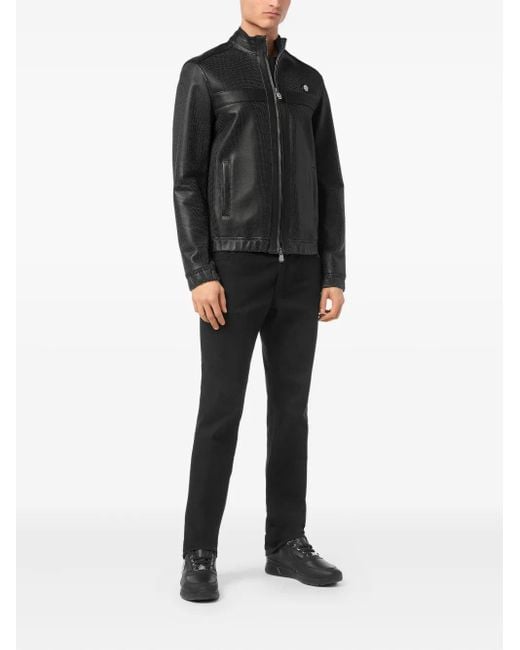 Billionaire Black Leather Jacket for men