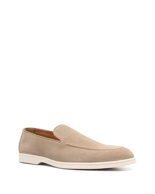 Doucal's Natural Suede Loafers for men