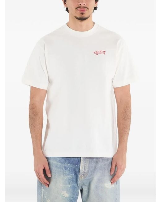 Vans White Logo-Detail T-Shirt for men