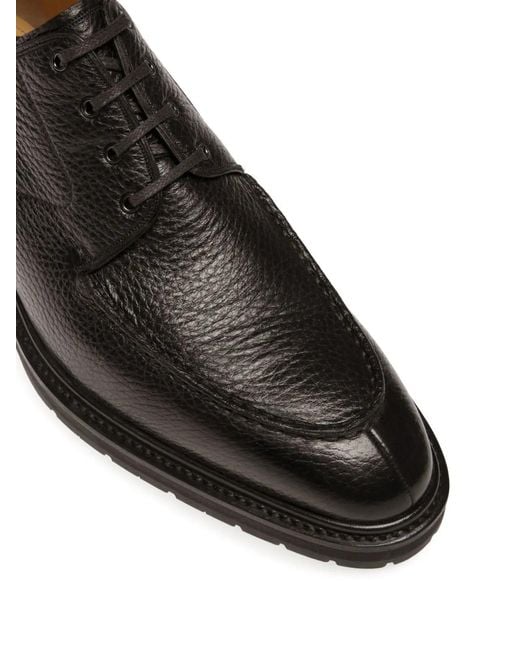Bally Black Milivar Leather Derby Shoes for men