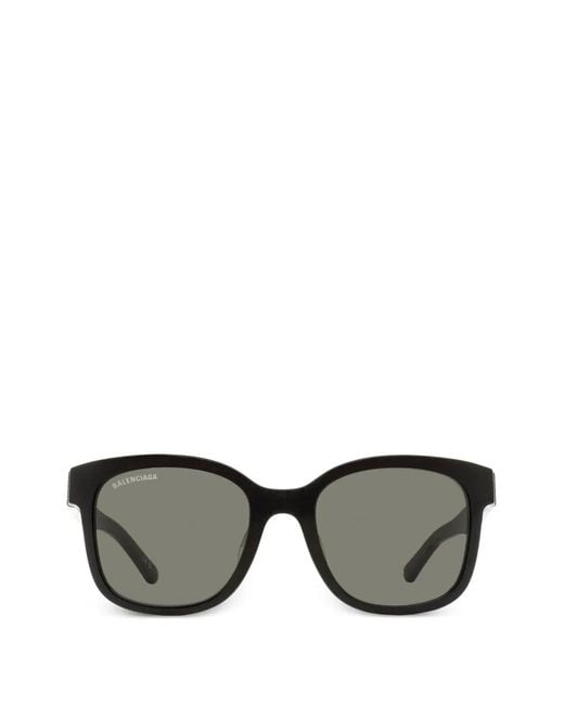 Balenciaga Black Alternative Fit Square-Frame Sunglasses