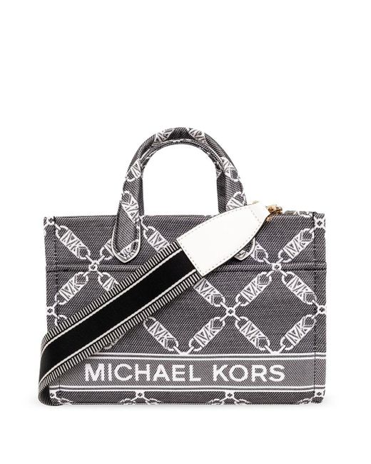 MICHAEL Michael Kors Kleine Gigi Katoenen Shopper in het Gray