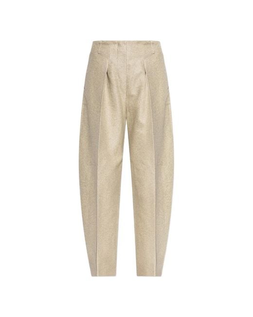 Jacquemus Natural The Ovalo Curved Pants