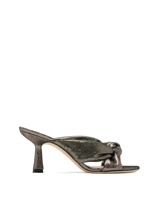 Stuart Weitzman Metallic Soplaya Knotted Sandals