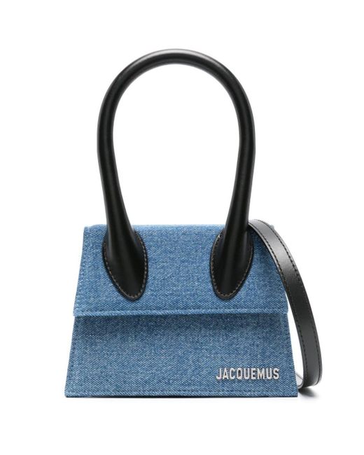 Jacquemus Blue Le Chiquito Moyen Handtasche