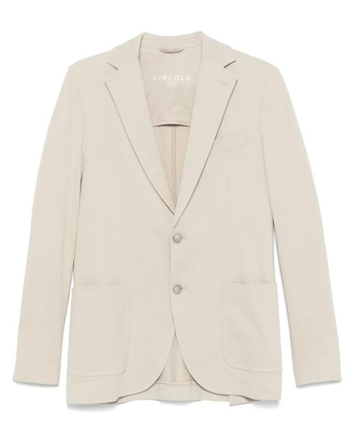 Circolo 1901 White Piqué Blazer for men