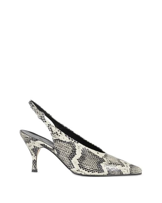 Aeyde White Camila Slingback Pumps