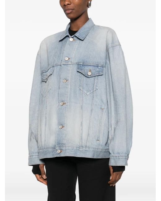 Balenciaga Blue Denim Cotton Jacket